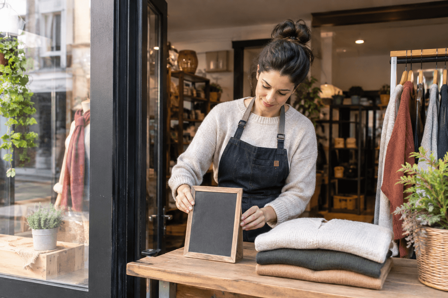 Escena de comercio local relacionada con Black Friday para comercio local: cómo decidir si participar sin rebajar toda la tienda
